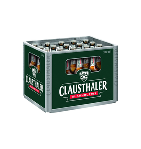 Bière de blé sans alcool Clausthaler Naturtrüb 20x0.5L, caisse réutilisable, style opaque non filtré, 26 Kcal par 100ml, pour restaurants - Product Image 6