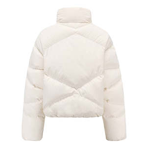 Custom Logo Womens 2026 Blank Puffer Jacket Short Crop Puffy <b>Bubble</b> <b>Coat</b> - Product Image 2