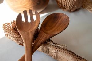 Lot de cuillères à soupe japonaises jetables écologiques en bois, à manche long ou court, pour ramen, miso, ragoût, riz – Ustensile de cuisine - Product Image 4