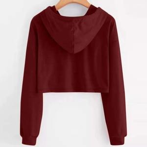 Sudadera Corta Personalizada para Mujer con Mangas Recortadas, Estilo Único, Ropa Deportiva, Sudadera Corta para Mujer - Product Image 6