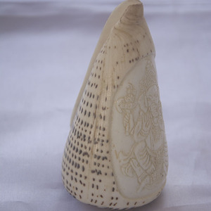 Conus Shell tallado Ganesha ornamento Feng Shui SEASHELL JOYERÍA con técnica cruda con estilo de animal religioso Dios tallado - Product Image 2
