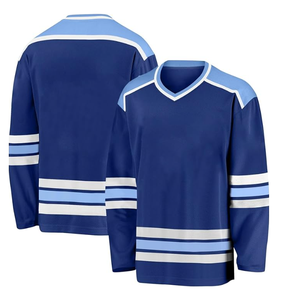 Jersey de hockey sobre hielo bordado en blanco personalizado de poliéster 100% Jersey de hockey sobre hielo personalizado ligero de gran tamaño - Product Image 6