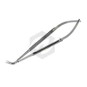 Micro tijeras profesionales en ángulo 60 longitud de la hoja 15 mm puntas afiladas/afiladas longitud Total 165 mm 6,12 pulgadas) instrumentos médicos - Product Image 4