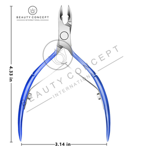 Wholesale Price Metal Nail Clipper Customized Logo Print OEM Service Blue Color Cuticle Nail Nipper Wide Jaw Opening Beauty - Product Image 4