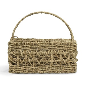 Woven Seagrass Utensil Holder with Handle, Best Selling Handwoven Cutlery Organizer for <b>Kitchen</b> and <b>Table</b> Wholesale - Product Image 6