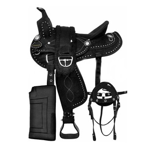 Highest Quality Genuine Leather English Dressage Horse Riding Equestrian Saddle Complete Set Wood/Plastic <b>Tree</b> Durable Racing - Product Image 5