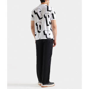 Polos de media manga impresos por sublimación personalizados para hombre de alta calidad impresos logotipo bordado - Product Image 3