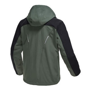 Veste Softshell à la mode pour hommes de haute qualité imperméable coupe-vent chaud demi Polyester vêtements de travail en plein air avec fermeture à glissière - Product Image 2