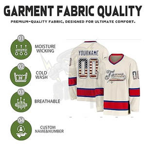 Camisetas de hockey personalizadas de primera calidad, venta al por mayor, sublimación impresa, equipo de hockey sobre hielo para hombres, pedidos a granel personalizados y alto rendimiento - Product Image 3