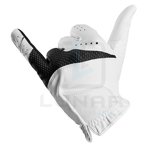 Leather Palm Golf Gloves for Men With Thumb Improved Feel & Durability in <b>Key</b> Wear Areas and Available Custom Brand <b>Labelling</b> - Product Image 4