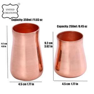 100% pur cuivre plan tasse ensemble haute Standard vin tasses en acier inoxydable gobelet pour café nouveau Design - Product Image 5