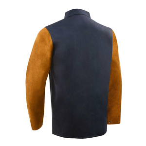 Professional Saleh Enterprises Genuine Leather Welding Jacket Unisex Durable Heat Shield Safety Clothing ANSI/CE Certified - Product Image 1