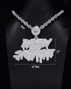 Nuevo y lujoso Collar de plata de ley 925 con nombre helado, nuevo diseño VVS Lab Grown Diamond Hip Hop, joyería personalizada - Product Image 4