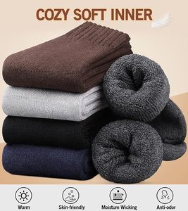 Chaussettes d'hiver de haute qualité équipage chaud épais pour la randonnée intérieure chaussettes d'athlétisme en laine de cachemire thermique extérieur - Product Image 6