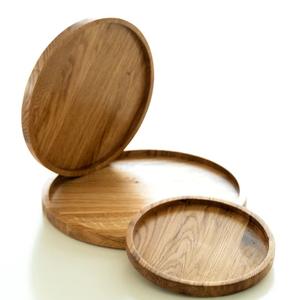 Plato y platos de madera Fruta para fiesta Boda con vajilla Diferentes tamaños y color de madera natural - Product Image 4