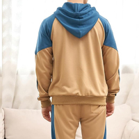 Survêtement en molleton 100% coton pour homme, taille plus, vintage, à capuche, uni, écologique, de haute qualité, imprimé sur mesure, pour le jogging d'hiver