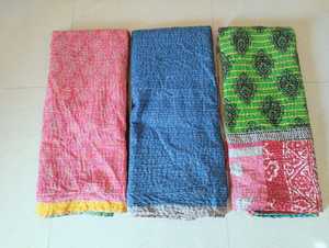 Colcha Vintage de algodón 100%, colcha India - Product Image 6