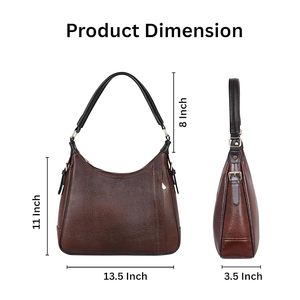 กระเป๋าสะพายหนังอเนกประสงค์เป็นมิตรกับสิ่งแวดล้อมมีซิปปิดกระเป๋าสำนักงานสำหรับผู้หญิง - Product Image 2