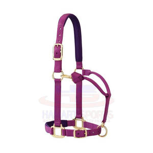 Produits équestres licou cheval réglable en cuir personnalisé OEM licou équitation - Product Image 5