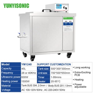 Machine de <span class=keywords><strong>nettoyage</strong></span> ultrasonique industrielle YM Custom 304SUS 28kHz 600W pour couverts, plateaux de cuisson, casseroles, lave-vaisselle à ultrasons - Product Image 3