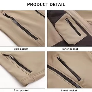 Venta al por mayor Ready Stock Mens Jacket Outdoor Wear Abrigo con capucha Ligero Delgado Cremallera Hombres Moda Chaqueta estampada - Product Image 4