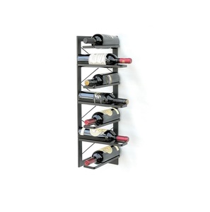 Estante de Metal para Almacenamiento de Botellas de Vino, Soporte Decorativo para 10 Botellas de Vino de Calidad Premium - Product Image 1
