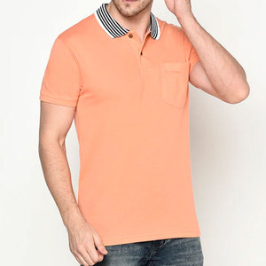 Camiseta de manga corta de estilo informal y cómodo para hombre al mejor precio, camiseta de polo sólida en blanco hecha en Pakistán, servicio OEM teñido liso de punto - Product Image 4