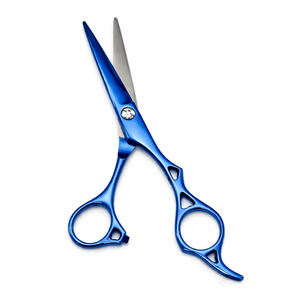 Premium Metallic Blue Barber Hair Cutting Scissors Stainless Steel Salon <b>Shears</b> Professional Ergonomic Hairdressing <b>Tool</b> Sharp - Product Image 5