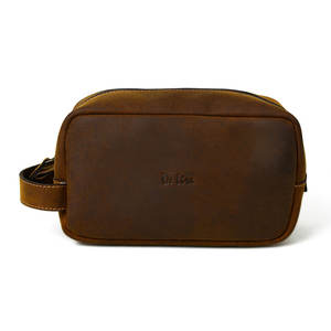 New Design Full Grain Leather Crazy Horse Leather <b>Travel</b> <b>Toiletry</b> <b>Bag</b> At Affordable Price - Product Image 6