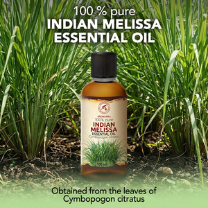 Huile Essentielle Pure à 100% Melissa 100ml Distillée à la Vapeur Arôme Frais Citronné & Rafraîchissant pour le Soulagement du Stress & les Soins de la Peau pour Tous Types de Peau - Product Image 1