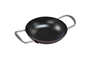 Poêle à wok en aluminium antiadhésive de 28cm de haute qualité avec poignée en acier inoxydable Design classique écologique - Product Image 5
