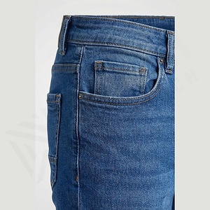 Nouveau design, pantalon en jean décontracté pour homme, coupe slim, jambe droite, coton, streetwear, couleur personnalisée, broderie, haute rue - Product Image 5