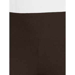 Pantalones recortados de estilo veraniego para mujer, pantalones elásticos grandes de talla grande 7XL, pantalones de Modal suave en colores caramelo con cintura con logotipo técnico cosido - Product Image 2