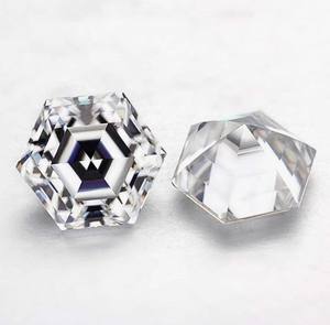 Lujo 5mm hexágono moissanita atemporal ética y piedra preciosa única - Product Image 2