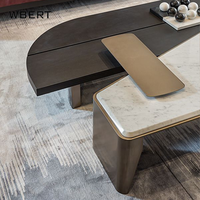 WBERT Italien Moderne Minimaliste Marbre Grand Plat Villa Salon Long Thé Table Basse Risparmio Creative Furniture Usage