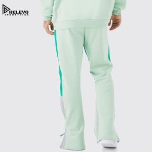 Nouvel ensemble de survêtement deux pièces personnalisé avec logo pour homme – Pantalon ample et sweat à capuche en tissu épais uni – Mode décontractée d'hiver - Product Image 5