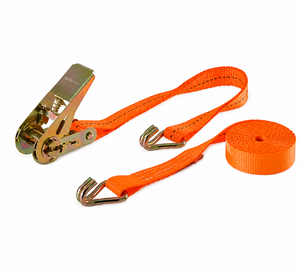 Heavy Load Securing Ratchet Tie Down Strap 25mm 800kg Polyester High Tensile for <b>Cargo</b> Transportation OEM Factory Supply - Product Image 1