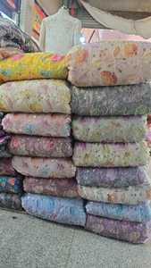 Tissu Jacquard Floral en Georgette de Haute Qualité pour Robes de Mariée et Vêtements - Respirant, Antistatique, Broderie Personnalisée - Product Image 4