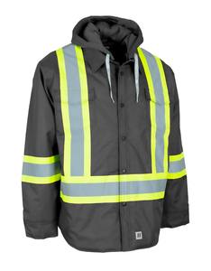 Wholesale custom hi vis safety jackets logo printing work wear smart safety jackets with reflective <b>strips</b> Made in Pakistan - Product Image 1