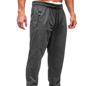 Hombres activos hombres Fitness Joggers pantalones de chándal cremalleras bolsillos secado rápido transpirable hombres Material de algodón pantalón de chándal Jogger 2026 - Product Image 2