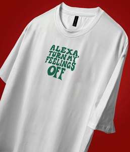 T-shirt graphique surdimensionné en coton de style urbain pour hommes tenues de streetwear imprimées personnalisées T-shirt tricoté 100% coton à la mode vierge - Product Image 2