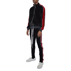 Nouvelle arrivée Survêtements en velours Vêtements d'hiver décontractés de haute qualité avec manches régulières Col à capuche Motif solide Ensembles au meilleur prix - Product Image 4