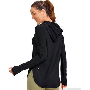 Women's Long Sleeve Workout <b>Hoodie</b> <b>With</b> <b>Thumb</b> <b>Hole</b> - Product Image 4