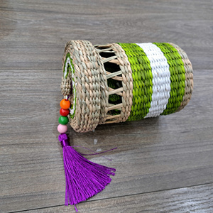 Seagrass <b>Basket</b> With <b>Handle</b> for Kid Fruit <b>Basket</b> Home Storage & Organization Storage <b>Basket</b> - Product Image 3