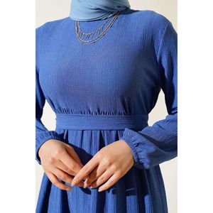 Vestido Crepé Capas Índigo - Product Image 3