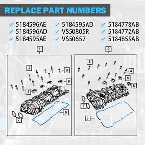 Motor vana kapağı conta setleri toptan fiyat VS50805R vana kapak Dodge Journey Durango Avenger Jeep Cherokee Wrangler için - Product Image 4
