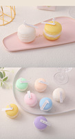 Bougies de cire en forme de macaron Outils de décoration de gâteau Compagnon de Noël d'anniversaire parfumé aux arômes Petites figurines Compagnon de Ravel