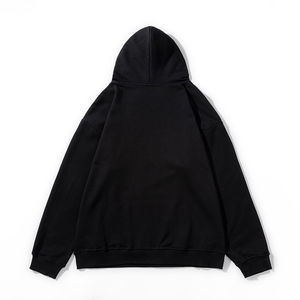 Nouveauté 2025 Sweat à capuche imprimé en relief décontracté pour hommes et femmes Sweat à capuche ample imprimé en coton avec strass - Product Image 3