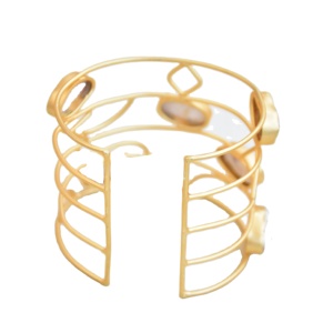 Pulsera Ajustable de Latón Chapada en Rodio, Joyería de Moda Unisex Hecha a Mano, Lista para Enviar al por Mayor - Product Image 5