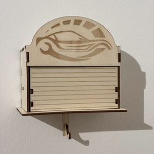 Porte-clés de garage, support à clés à <span class=keywords><strong>volet</strong></span> automatique, fichier découpé au laser <span class=keywords><strong>pour</strong></span> contreplaqué de 3 mm - Product Image 2